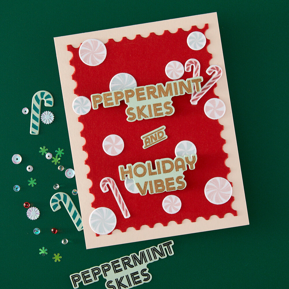 Hero Arts Candy Cane Season A Little Merri-Mint Clear Stamps (CM812) Hero Arts Candy Cane Season A Little Merri-Mint Clear Stamps (CM812)