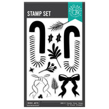 Hero Arts Candy Cane Season Candy Cane Swag Clear Stamps (CM813)