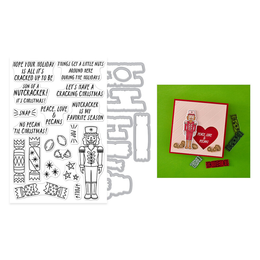 Hero Arts Crackin' Christmas A Little Nuts Clear Stamps & Dies (DC323) Hero Arts Crackin' Christmas A Little Nuts Clear Stamps & Dies (DC323)