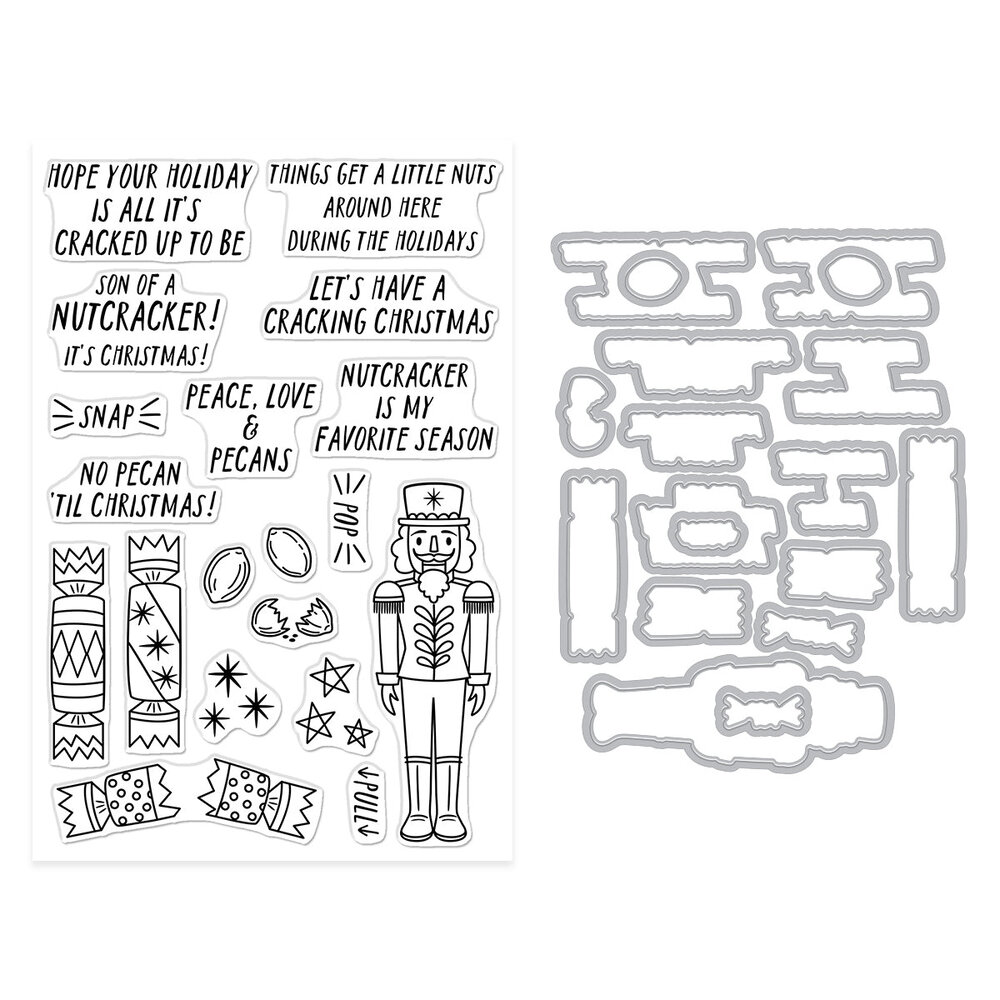 Hero Arts Crackin' Christmas A Little Nuts Clear Stamps & Dies (DC323) Hero Arts Crackin' Christmas A Little Nuts Clear Stamps & Dies (DC323)
