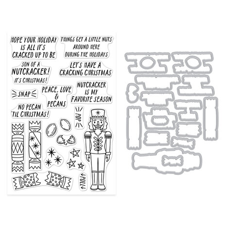 Hero Arts Crackin' Christmas A Little Nuts Clear Stamps & Dies (DC323) Hero Arts Crackin' Christmas A Little Nuts Clear Stamps & Dies (DC323)