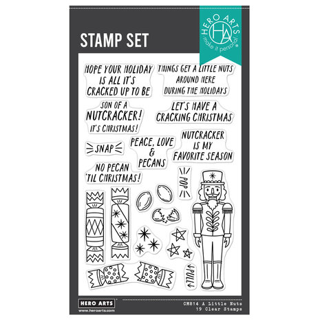 Hero Arts Crackin' Christmas A Little Nuts Clear Stamps (CM814)