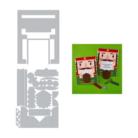 Hero Arts Crackin' Christmas Big Mouth Nutcracker Dies Bundle (WB1178)