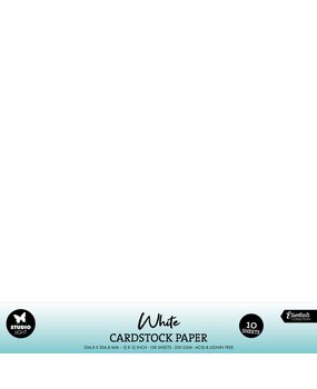 Studio Light Cardstock 12x12 Inch White (10pcs) (SL-CO-PS46) Studio Light Cardstock 12x12 Inch White (10pcs) (SL-CO-PS46)