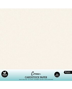Studio Light Cardstock 12x12 Inch Cream (10pcs) (SL-CO-PS47) Studio Light Cardstock 12x12 Inch Cream (10pcs) (SL-CO-PS47)