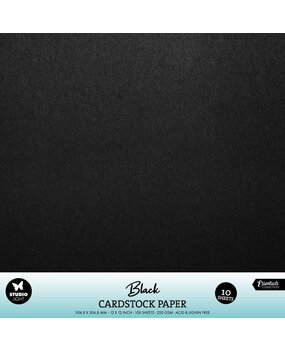 Studio Light Cardstock 12x12 Inch Black (10pcs) (SL-CO-PS48) Studio Light Cardstock 12x12 Inch Black (10pcs) (SL-CO-PS48)