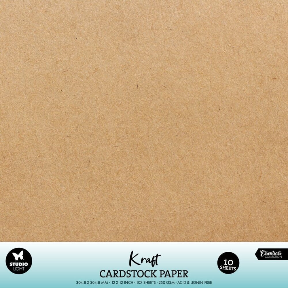 Studio Light Cardstock 12x12 Inch Kraft (10pcs) (SL-CO-PS49)