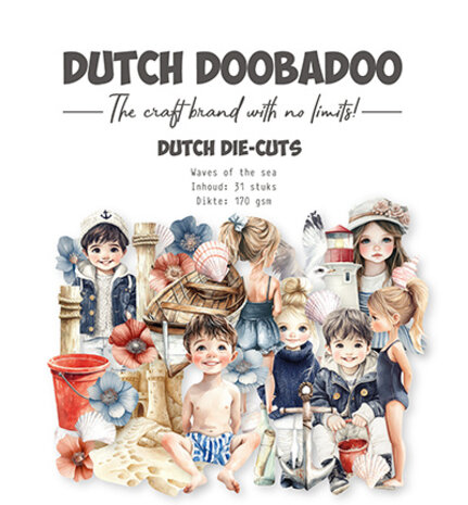 Dutch Doobadoo Collage Die-Cuts Waves of the Sea (474.007.508)