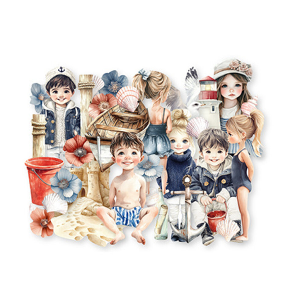 Dutch Doobadoo Collage Die-Cuts Waves of the Sea (474.007.508)