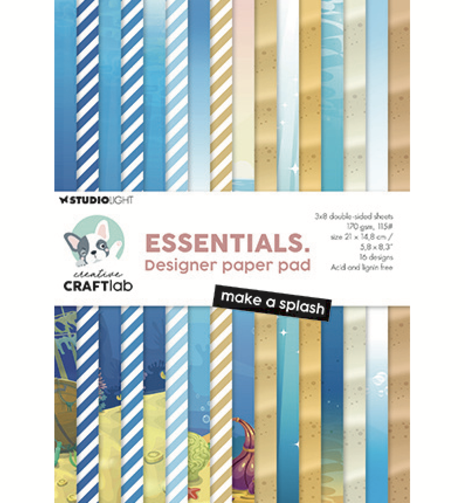 Creative Craftlab Essentials Make a Splash A5 Paper Pad (CCL-ES-DPP366)