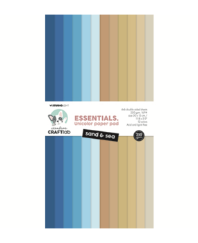 Creative Craftlab Essentials Sand & Sea Slimline Unicolor Paper Pad (CCL-ES-UPP367)
