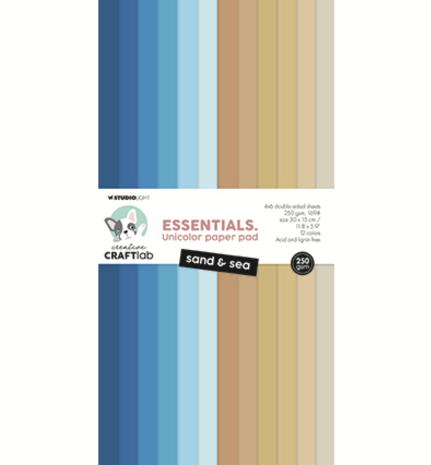 Creative Craftlab Essentials Sand & Sea Slimline Unicolor Paper Pad (CCL-ES-UPP367)