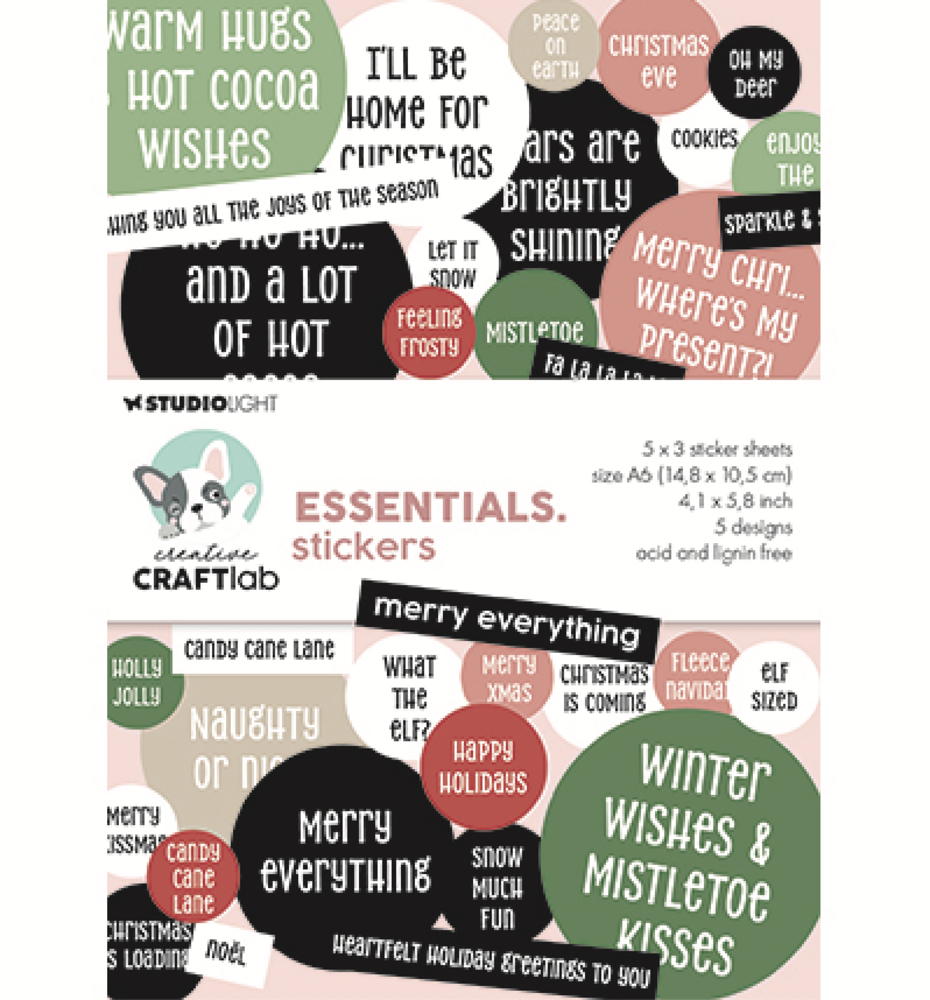 Creative Craftlab Essentials Merry Everything A6 Sticker Pad (CCL-ES-STIC45) Creative Craftlab Essentials Merry Everything A6 Sticker Pad (CCL-ES-STIC45)