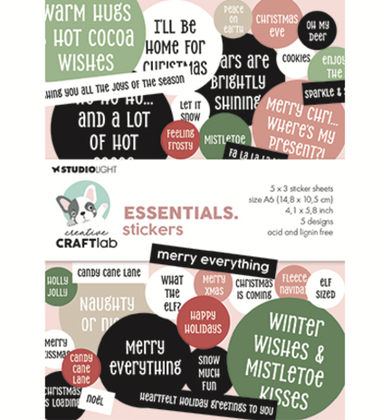 Creative Craftlab Essentials Merry Everything A6 Sticker Pad (CCL-ES-STIC45) Creative Craftlab Essentials Merry Everything A6 Sticker Pad (CCL-ES-STIC45)