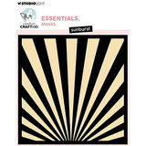 Creative Craftlab Essentials Sunburst Masking Stencil (CCL-ES-MASK362)