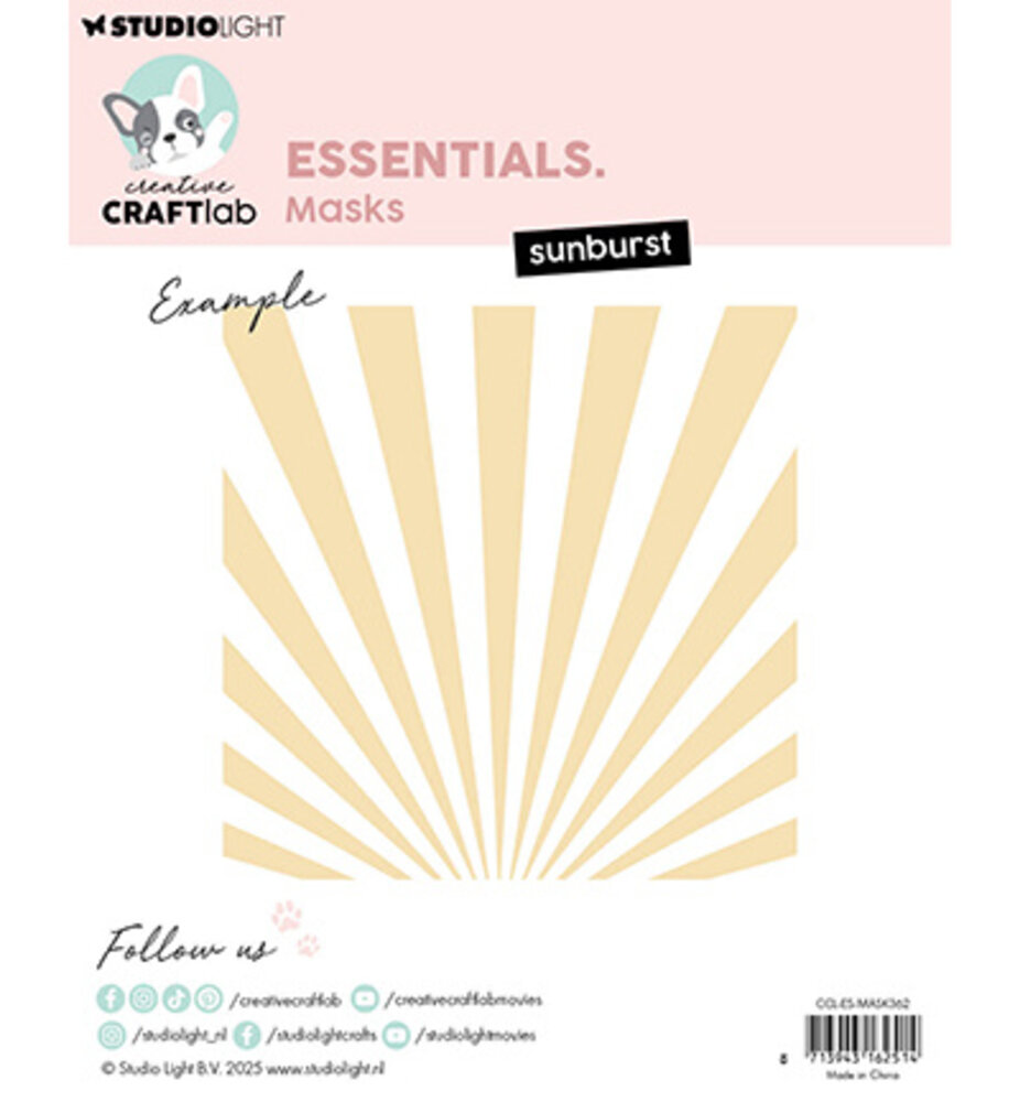 Creative Craftlab Essentials Sunburst Masking Stencil (CCL-ES-MASK362) Creative Craftlab Essentials Sunburst Masking Stencil (CCL-ES-MASK362)
