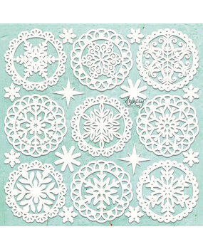 Mintay Chippies 12x12 Inch Winter Doilies (MT-CHIP2-D108)