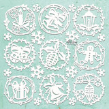 Mintay Chippies 12x12 Inch Xmas Decors (MT-CHIP2-D109)