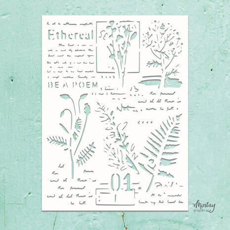 Mintay Kreativa Stencil 6x8 Inch Mixed 8 (MTK-STEN-57) Mintay Kreativa Stencil 6x8 Inch Mixed 8 (MTK-STEN-57)