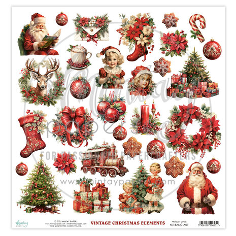 Mintay Basic 12x12 Inch Elements Vintage Christmas (MT-BASIC-A01)