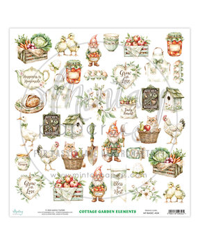 Mintay Basic 12x12 Inch Elements Cottage Garden (MT-BASIC-A04)