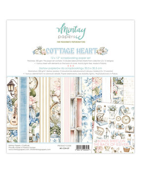 Mintay Cottage Heart 12x12 Inch Paper Pad (MT-COH-07)
