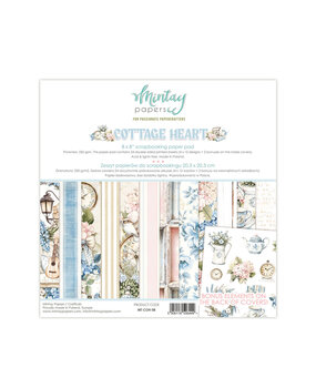 Mintay Cottage Heart 8x8 Inch Paper Pad (MT-COH-08) Mintay Cottage Heart 8x8 Inch Paper Pad (MT-COH-08)
