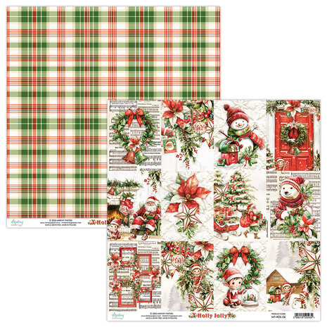 Mintay Holly Jolly 12x12 Inch Paper Pad (MT-HOL-07)