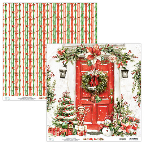 Mintay Holly Jolly 8x8 Inch Paper Pad (MT-HOL-08) Mintay Holly Jolly 8x8 Inch Paper Pad (MT-HOL-08)
