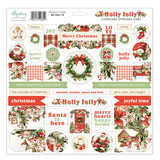 Mintay Holly Jolly 12x12 Inch Chipboard Ephemera Sheet (MT-HOL-14)