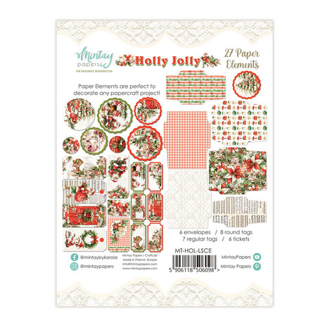 Mintay Holly Jolly Paper Elements (MT-HOL-LSCE)