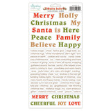 Mintay Holly Jolly 6x12 Inch Paper Stickers Words (MT-HOL-13)