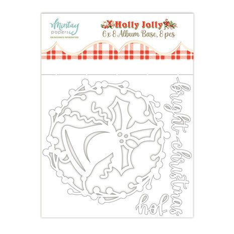 Mintay Holly Jolly 6x8 Inch Chipboard Album Base (MT-HOL-10)