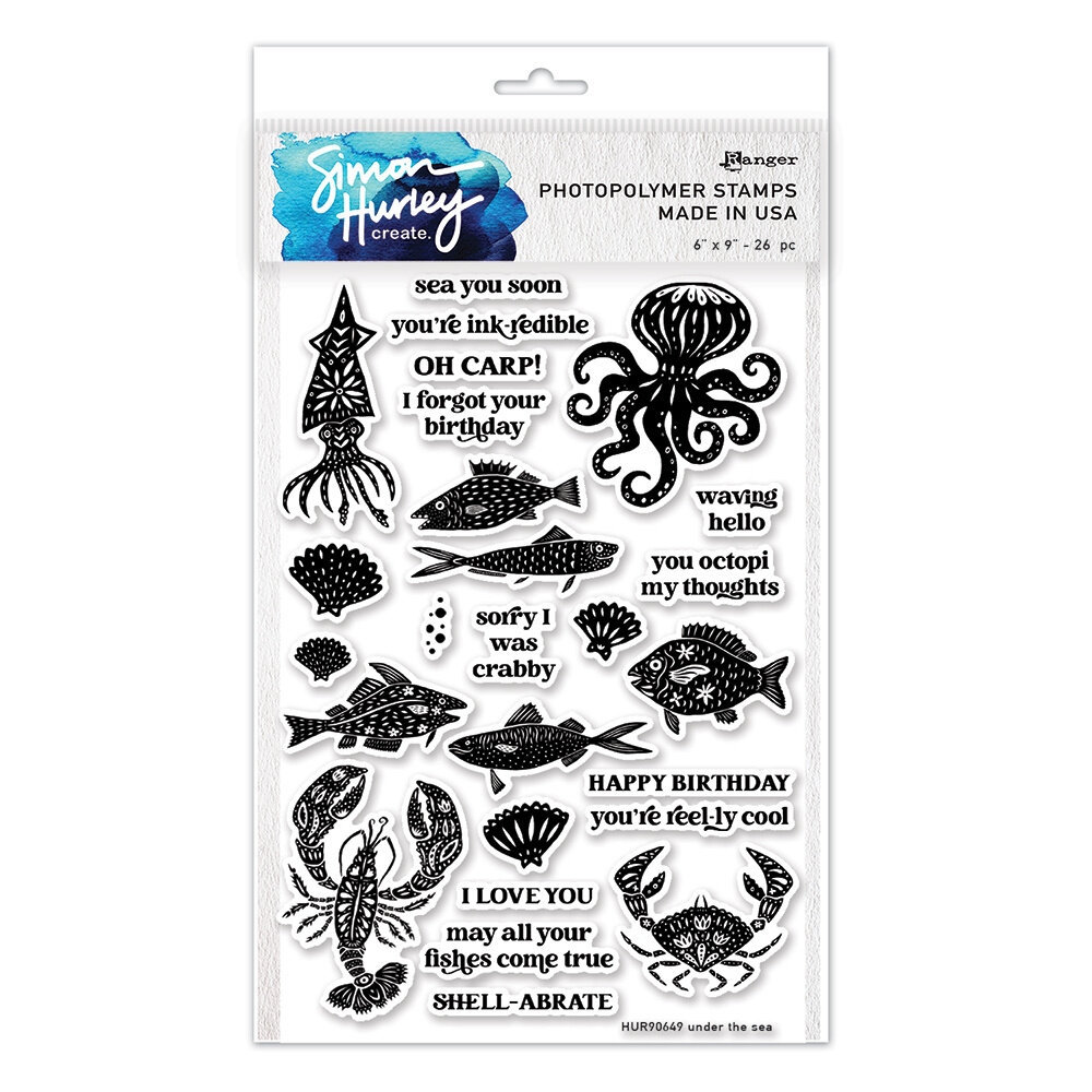Simon Hurley Create Under the Sea Clear Stamps (HUR90649) - Paperpads.nl