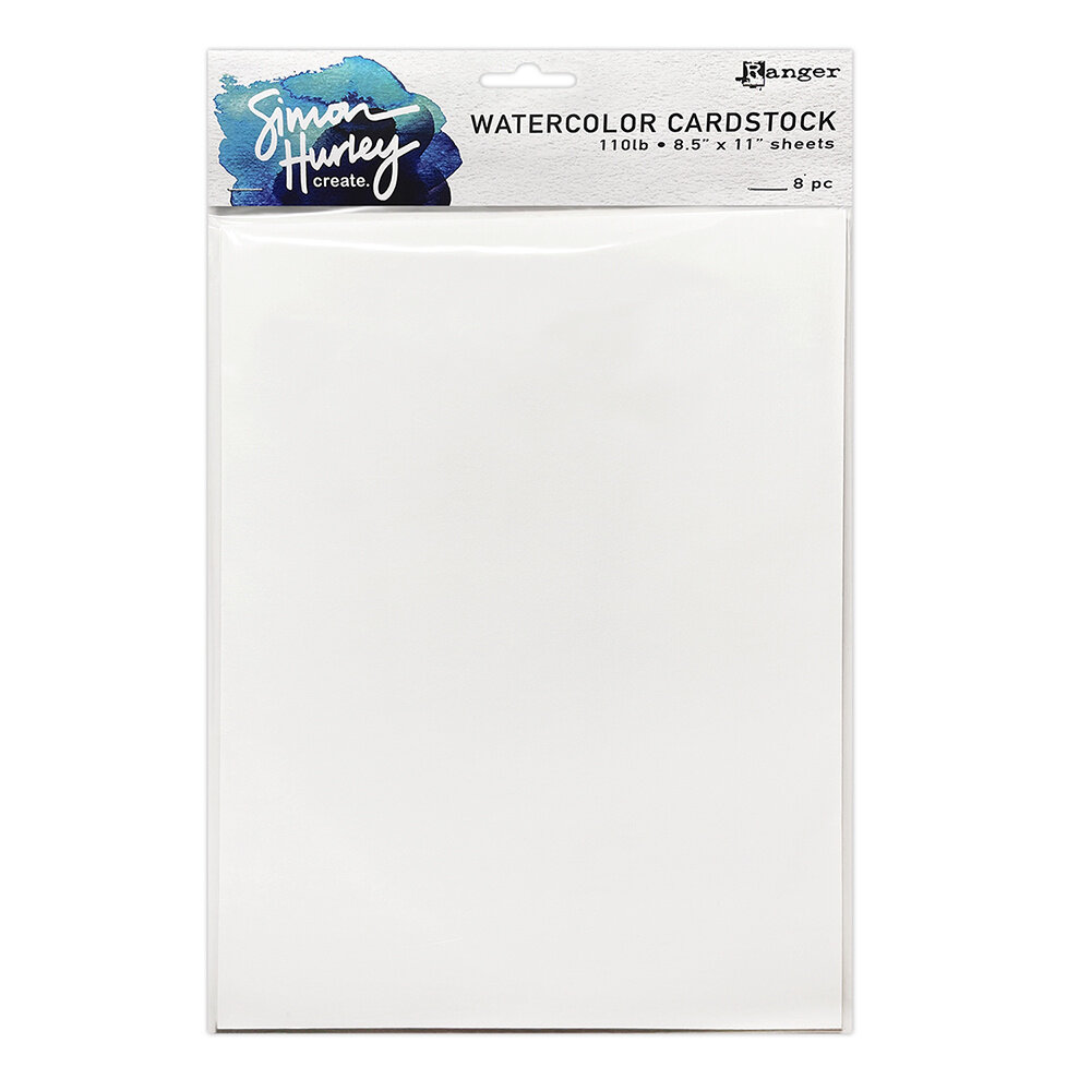 Simon Hurley Create Smooth Watercolor Cardstock (8pcs) (HUA91868)
