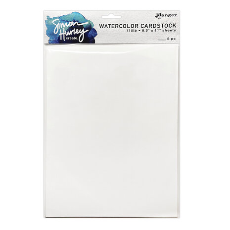 Simon Hurley Create Smooth Watercolor Cardstock (8pcs) (HUA91868)