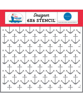 Carta Bella Bon Voyage Anchors Stencil (CBBV161033)