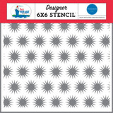 Carta Bella Bon Voyage Sunny Bursts Stencil (CBBV161036)
