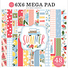 Carta Bella Summer 6x6 Inch Cardmakers Mega Pad (CBS133031) (OUTLET) Carta Bella Summer 6x6 Inch Cardmakers Mega Pad (CBS133031) (OUTLET)