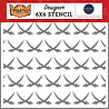 Carta Bella Pirate Swords Stencil (CBPT318033) (OUTLET) Carta Bella Pirate Swords Stencil (CBPT318033) (OUTLET)