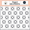 Carta Bella Quilted Pattern Stencil (CBHTE308033) (OUTLET) Carta Bella Quilted Pattern Stencil (CBHTE308033) (OUTLET)