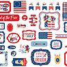 Carta Bella God Bless America Ephemera (CBGBA136024) (OUTLET) Carta Bella God Bless America Ephemera (CBGBA136024) (OUTLET)