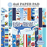 Carta Bella Fish Are Friends 6x6 Inch Paper Pad (CBFAF111023) (OUTLET) Carta Bella Fish Are Friends 6x6 Inch Paper Pad (CBFAF111023) (OUTLET)