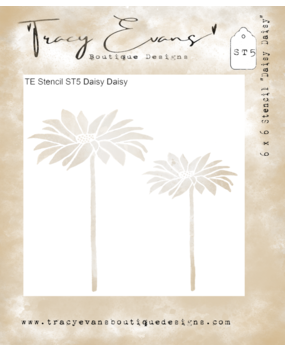 Tracy Evans Daisy Daisy 6x6 Inch Stencil (ST005) Tracy Evans Daisy Daisy 6x6 Inch Stencil (ST005)