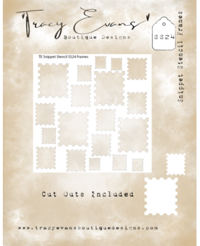 Tracy Evans Frames 4x4 Inch Snippet Stencil (SS024)