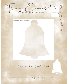 Tracy Evans Bell 4x4 Inch Snippet Stencil (SS027)