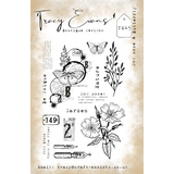 Tracy Evans Dog Rose & Butterfly A5 Clear Stamp (TE045)