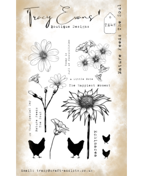 Tracy Evans Nature Feeds The Soul A5 Clear Stamp (TE048)