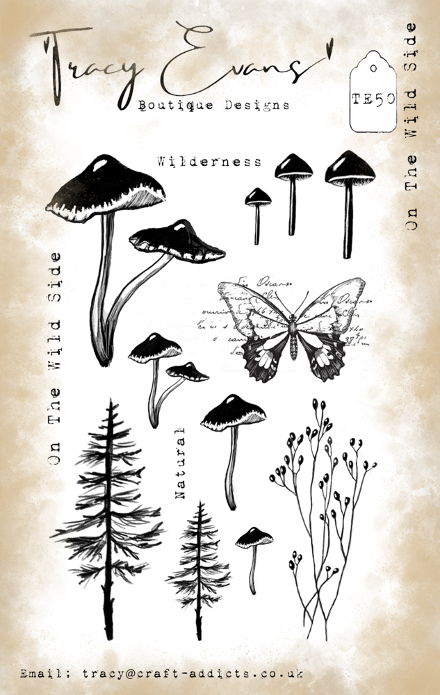 Tracy Evans On The Wild Side A6 Clear Stamp (TE050)