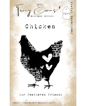 Tracy Evans Feathered Friend A7 Clear Stamp (TE049) Tracy Evans Feathered Friend A7 Clear Stamp (TE049)